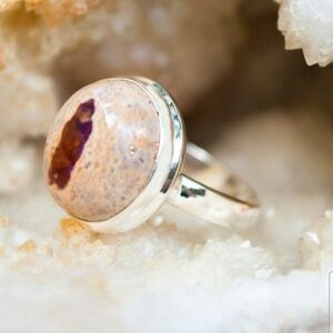 Dragon's Eye Mexican Fire Opal Sterling Ring 9